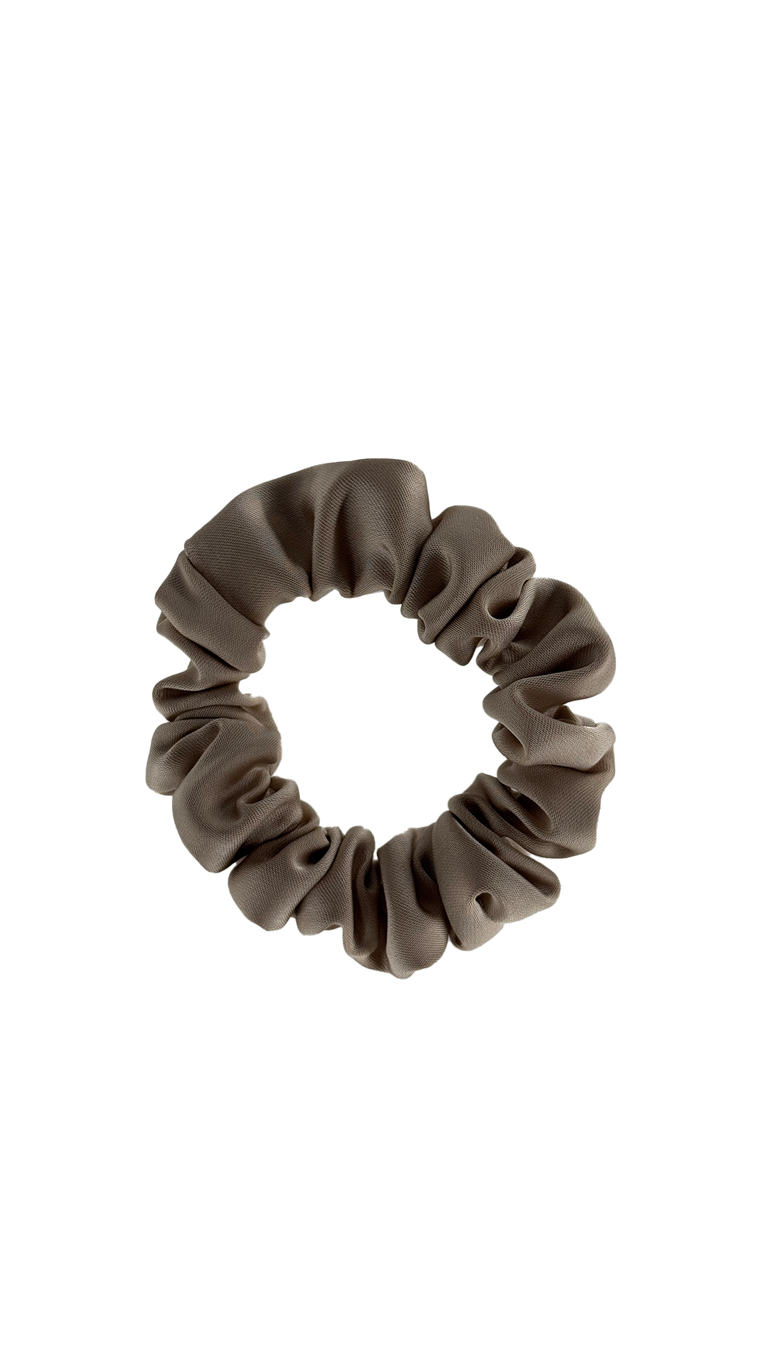 Satin Beige Scrunchies 3-piece