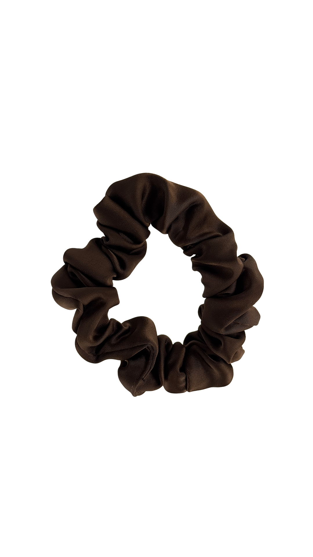 Satin Brown Scrunchies 3-piece